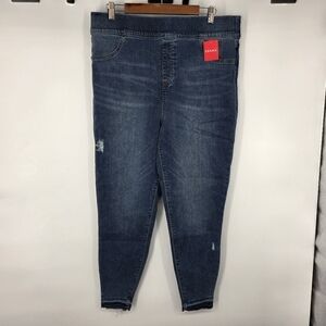Spanx NWT Distressed Jean-ish Ankle Skinny Leggings Indigo 3XL